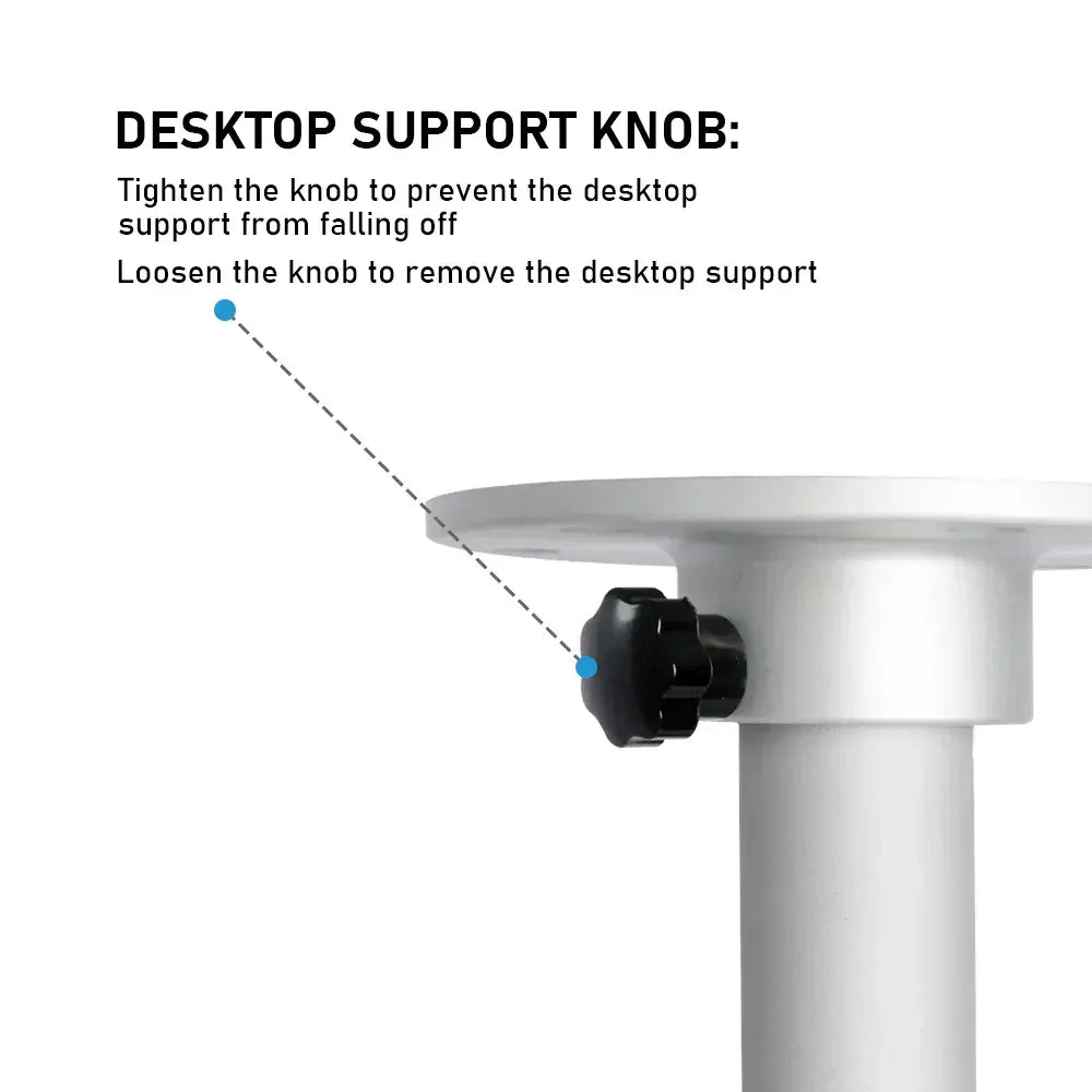 Table Pedestal Telescopic Furniture Leg 46-70cm Height Adjustable Easy Installation Detachable Aluminum Alloy Support for RV Boat Caravan Motorhome - Image 5