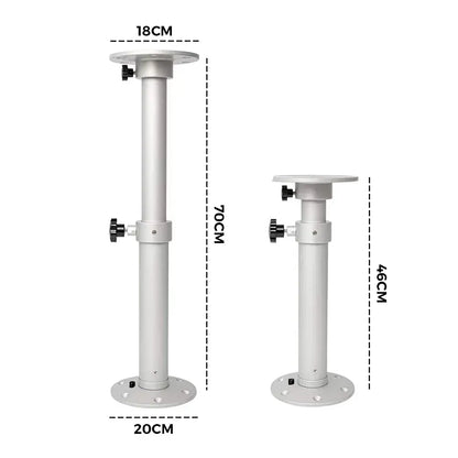Table Pedestal Telescopic Furniture Leg 46-70cm Height Adjustable Easy Installation Detachable Aluminum Alloy Support for RV Boat Caravan Motorhome - Image 7