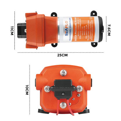 SEAFLO 12V Water Pump Pressure Diaphragm Self Priming Pump 4.5Gallons Per Min 17LPM 40PSI Water Booster for Caravan Motorhome Camper Trailer Boat Yacht - Image 8
