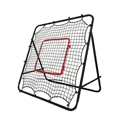 1m Football Rebounder Net Soccer Training Kickback Target Bounce Wall Detachable Metal Frame and PE Net For Passing Shooting Practice Sports Skills Trainer