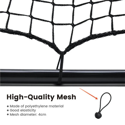 1m Football Rebounder Net Soccer Training Kickback Target Bounce Wall Detachable Metal Frame and PE Net For Passing Shooting Practice Sports Skills Trainer - Image 5