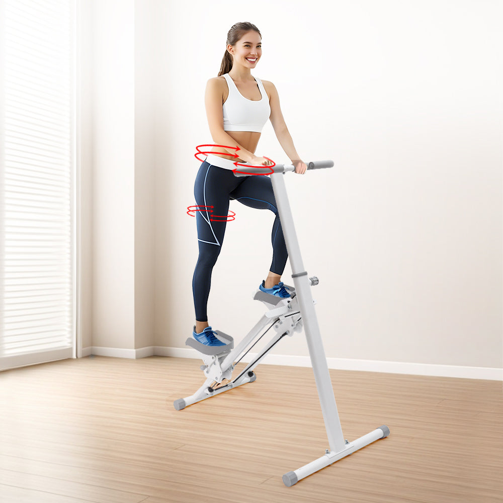 Foldable Stair Stepper for Home Gym Exercise Height Adjustable Vertical Climber Machine 150kg Loading Capacity with Digital Display for Full-Body Workout - Image 2
