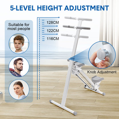 Foldable Stair Stepper for Home Gym Exercise Height Adjustable Vertical Climber Machine 150kg Loading Capacity with Digital Display for Full-Body Workout - Image 4