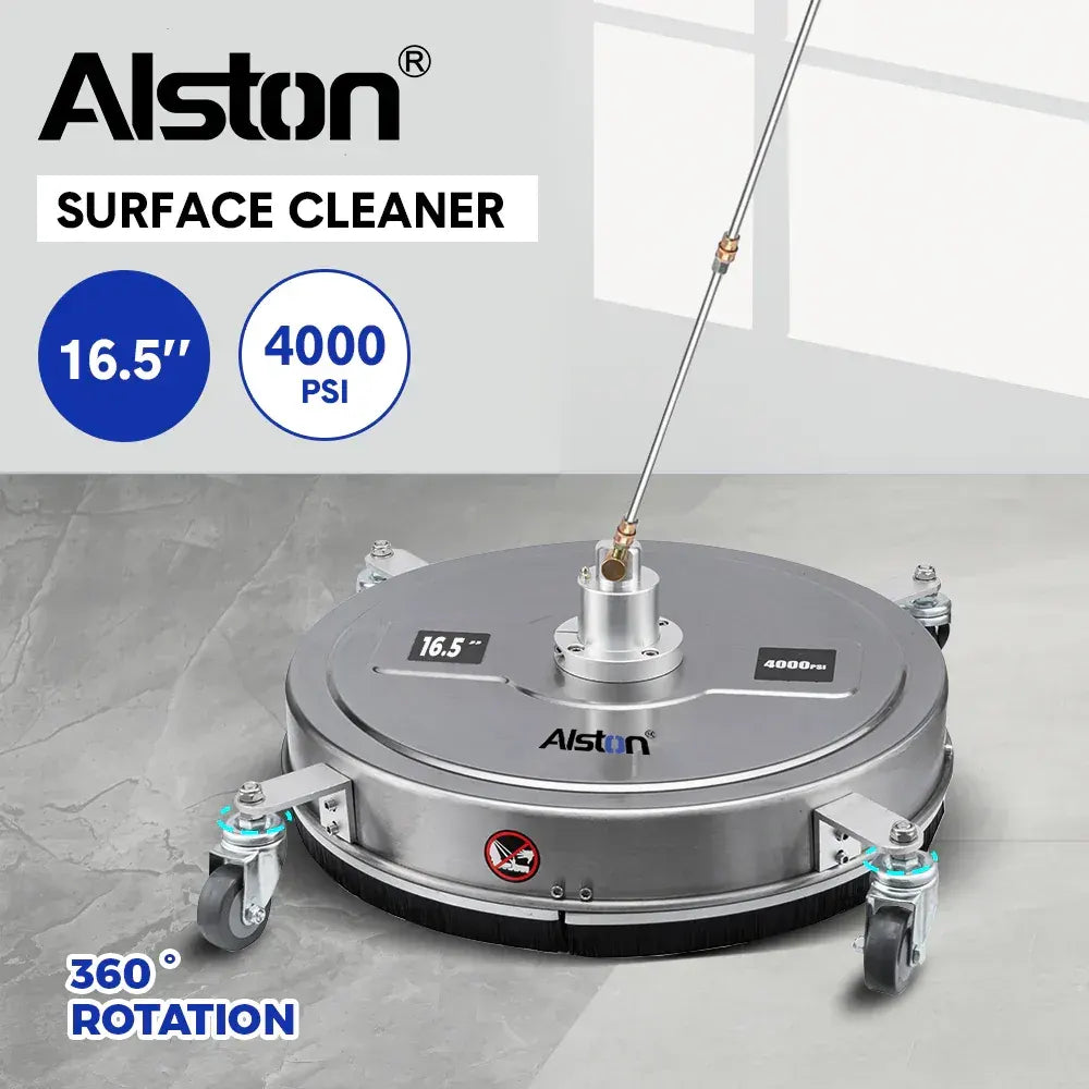 Alston 16.5 Inch High-Pressure Surface Cleaner Concrete Cleaner Driveway Cleaner 4000PSI-Stainless Steel with Quick Connector For Concrete Driveway - Image 2