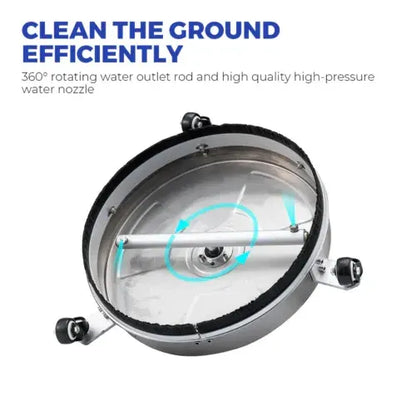 Alston 16.5 Inch High-Pressure Surface Cleaner Concrete Cleaner Driveway Cleaner 4000PSI-Stainless Steel with Quick Connector For Concrete Driveway - Image 4