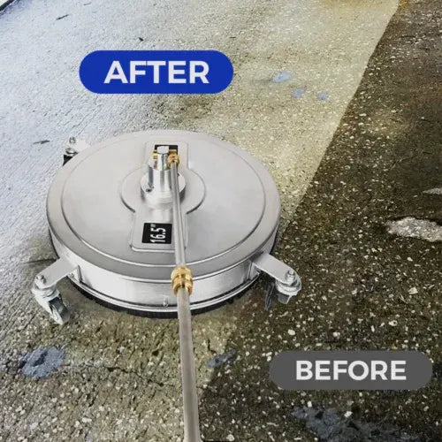 Alston 16.5 Inch High-Pressure Surface Cleaner Concrete Cleaner Driveway Cleaner 4000PSI-Stainless Steel with Quick Connector For Concrete Driveway - Image 5