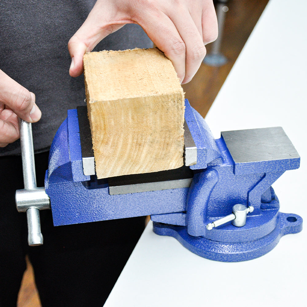 Heavy Duty 4" Bench Vice Table Top Clamp Vise with Anvil Swivel Base For Woodworking Fit for Home and Workshop Application - Image 5