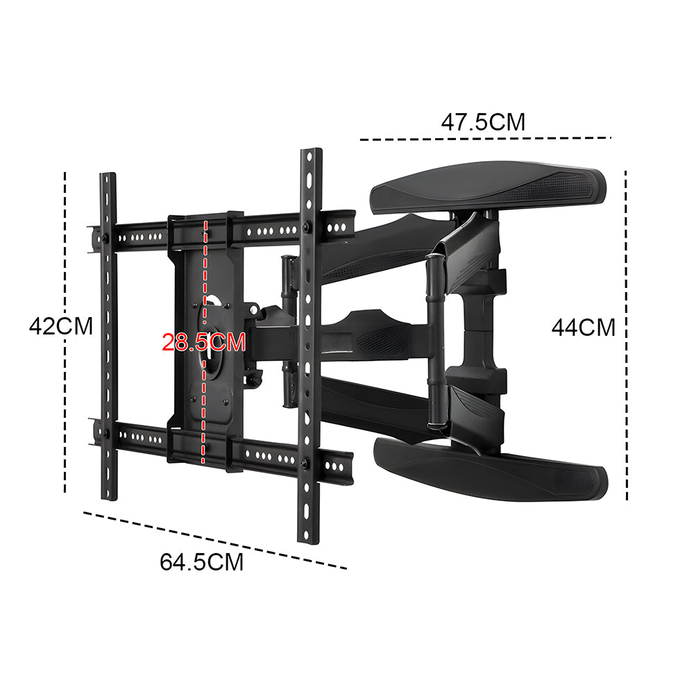 Telescopic Swivel and Tilt TV Monitor Wall Mount Bracket Load up to 85kg Full Motion Long Arm Bracket Max 48.5cm Extension For Most 32-80 inch Flat TVs - Image 8