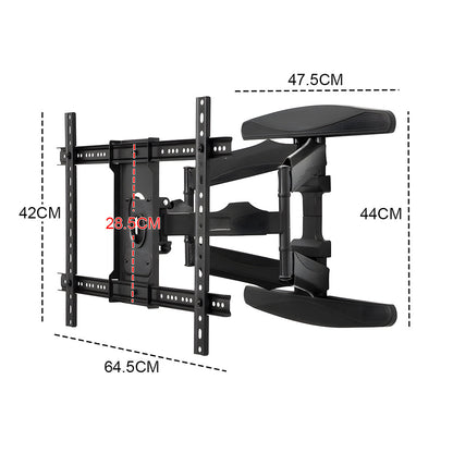 Telescopic Swivel and Tilt TV Monitor Wall Mount Bracket Load up to 85kg Full Motion Long Arm Bracket Max 48.5cm Extension For Most 32-80 inch Flat TVs - Image 8