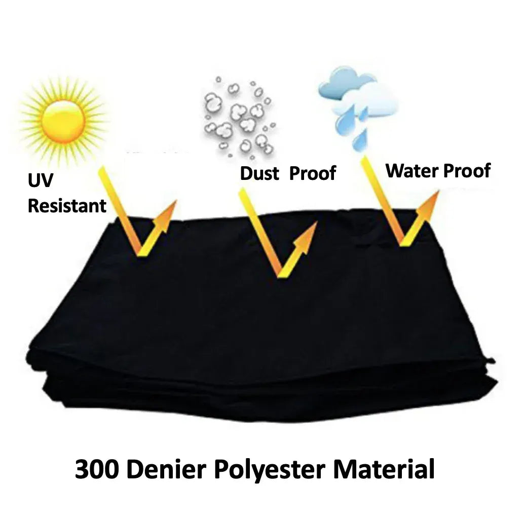Dust-proof Outdoor TV Cover 55-58 Inch Flat Television Waterproof UV Resistant Protector, Built In Remote Controller Storage Pocket-XL - Image 6