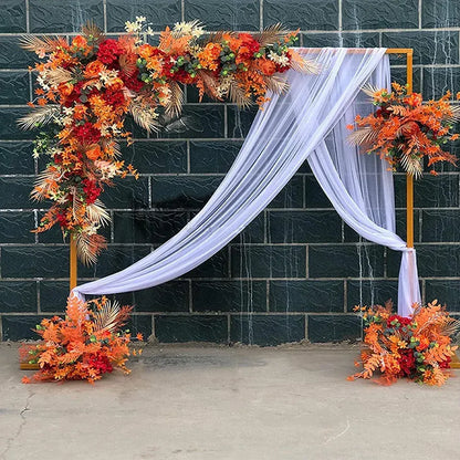 White Square Wedding Arch Adjustable 1M-2M Flower Rack Backdrop Stand Balloon Arch Stand for Wedding Birthday Party Garden Ceremony Decoration - Image 3