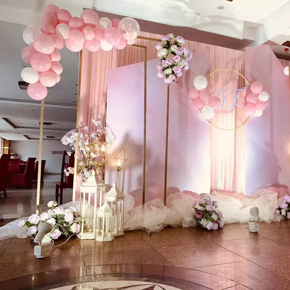 White Square Wedding Arch Adjustable 1M-2M Flower Rack Backdrop Stand Balloon Arch Stand for Wedding Birthday Party Garden Ceremony Decoration - Image 5