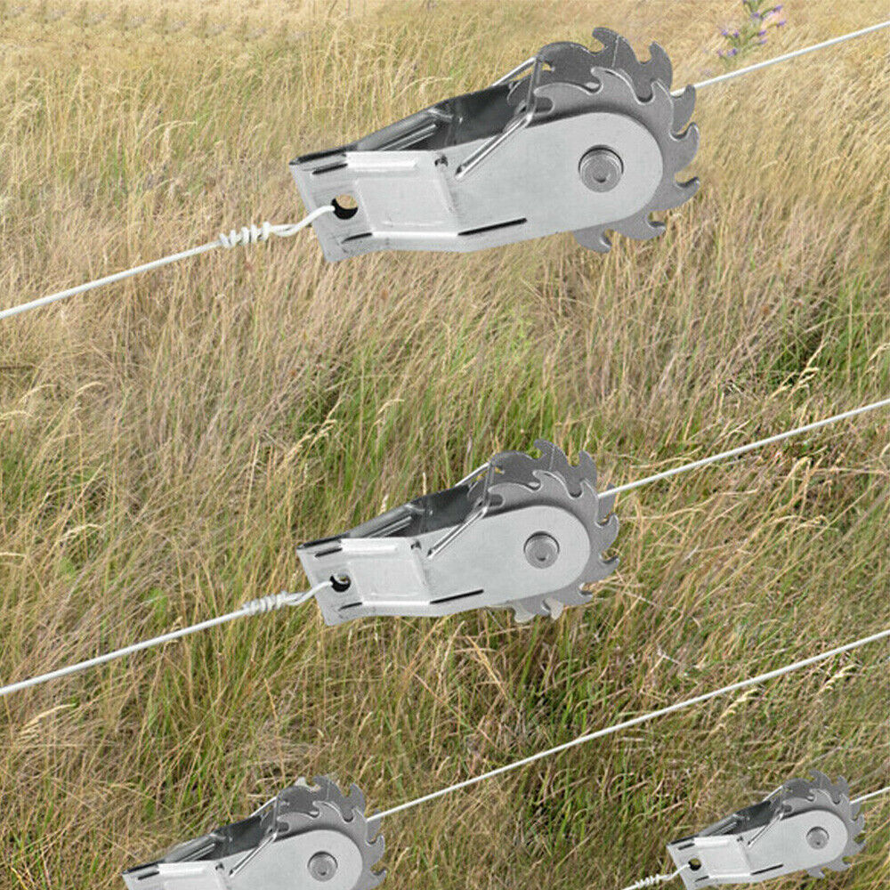 50 Pack Inline Cliplock Wire Strainer Aluminum Alloy Heavy Duty Wire Ratchet Tensioner for Electric Fence - Image 6