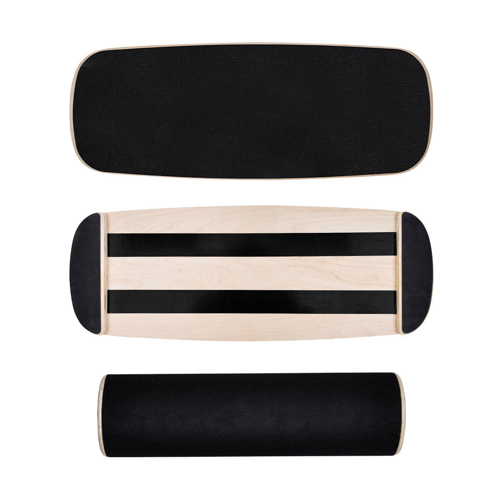 Wooden Balance Board Non-Slip Roller Board Home Fitness Balance Trainer Improves Core Stability for Snowboard Skateboard Surf Yoga Training Max Load 200kg - Image 6