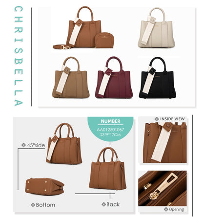 Chrisbella Sienna Tote-Cream - Image 3