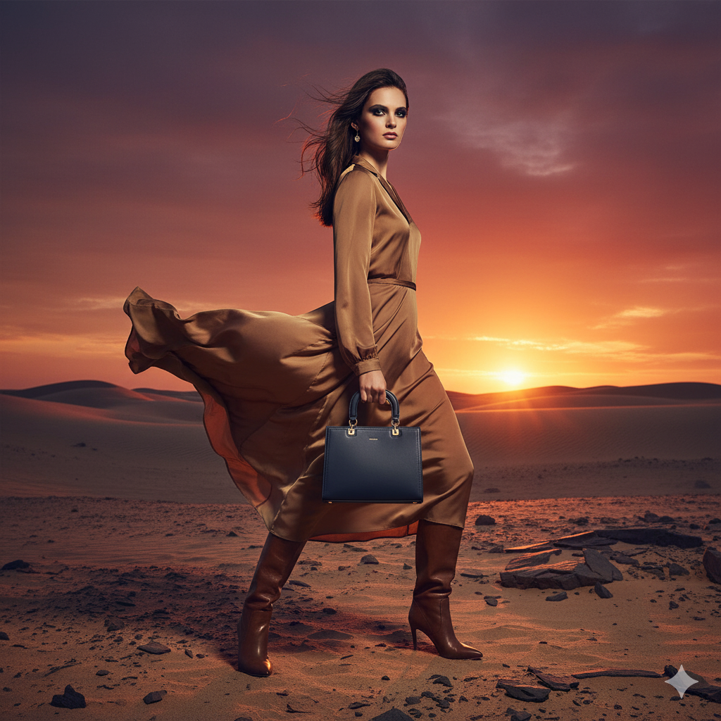 Bagco Valette Leather Satchel-Beige - Image 6