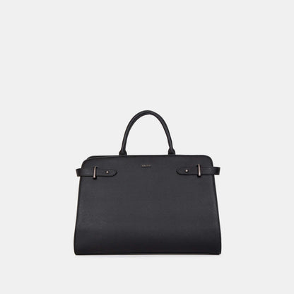Bagco Bravura Leather Tote Set-Black