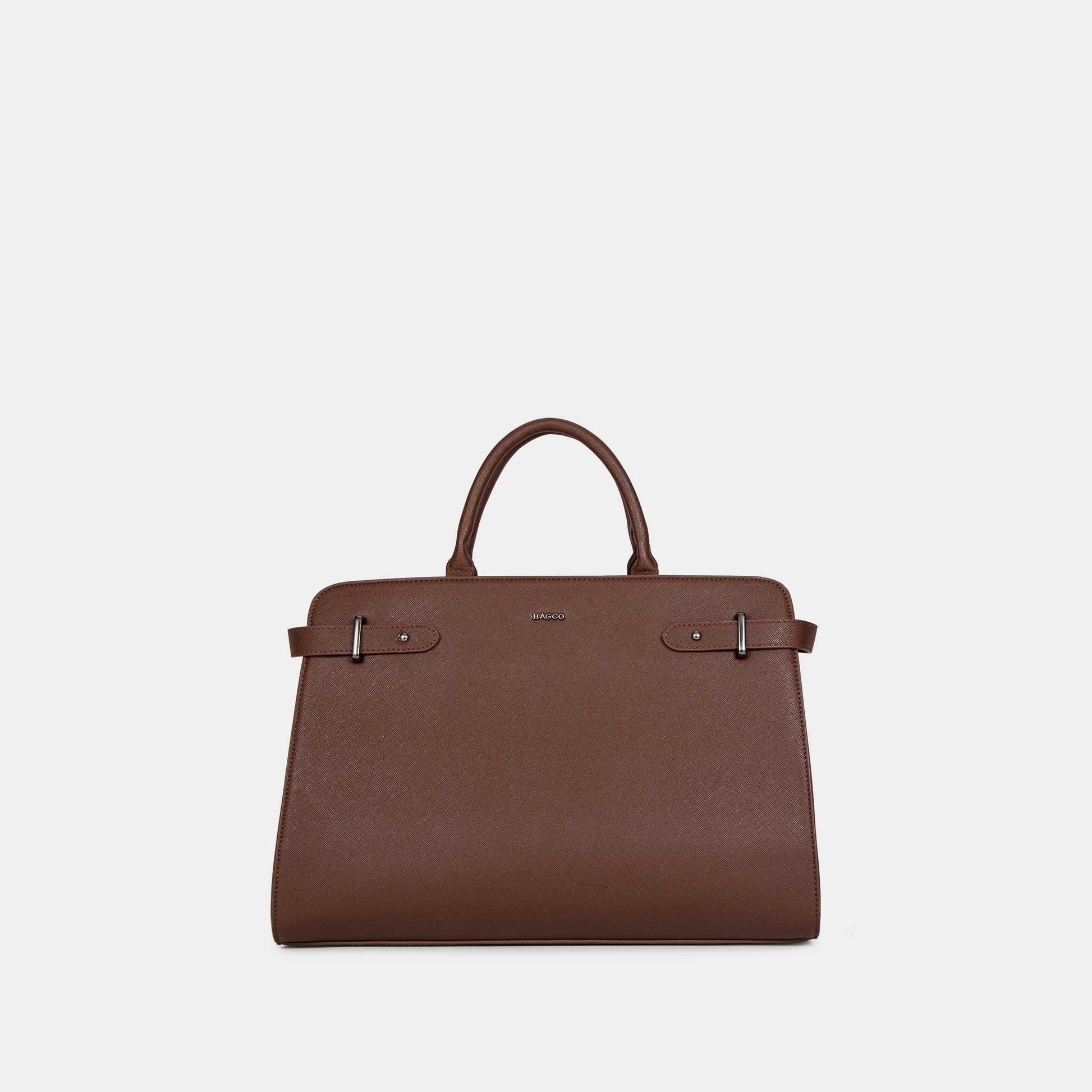 Bagco Bravura Leather Tote Set-Black - Image 9