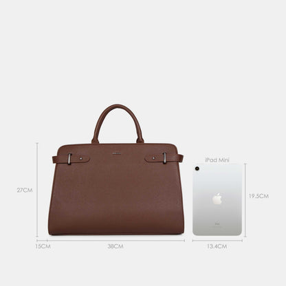 Bagco Bravura Leather Tote Set-Wine Red - Image 5