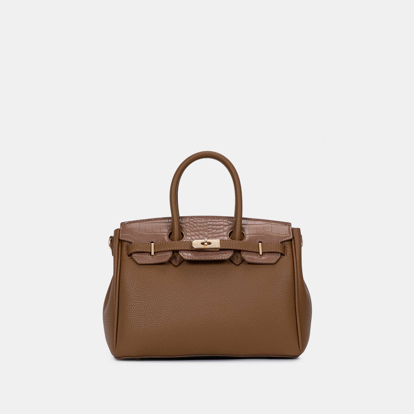 Chrisbella Elodie Leather Satchel-Green - Image 5