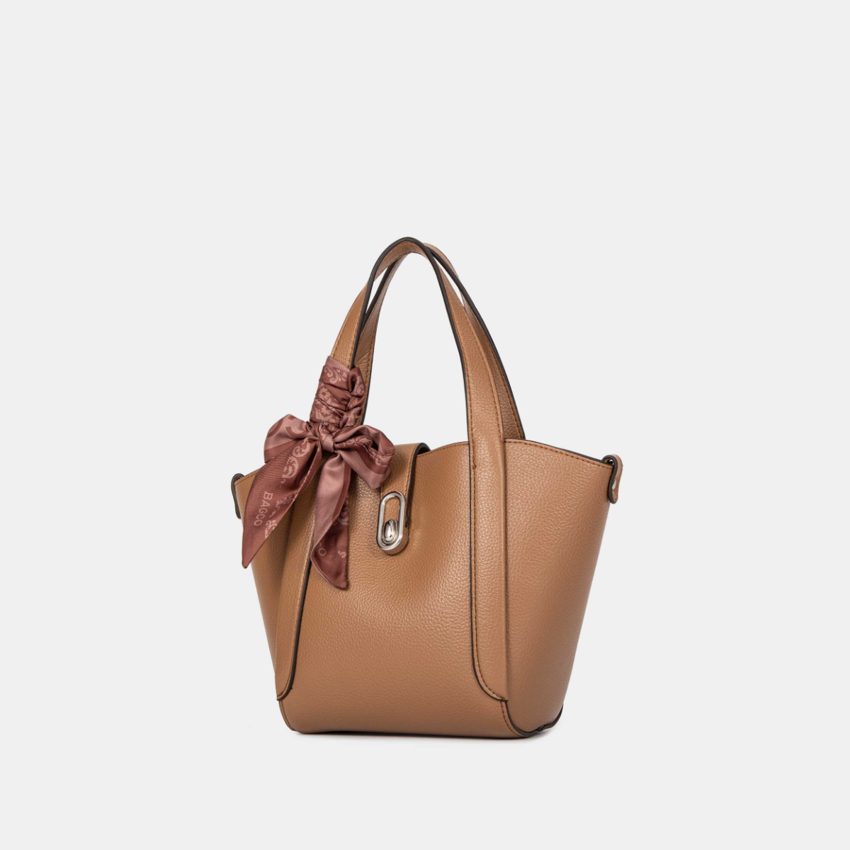 Bagco Noelle Leather Tote-Maroon - Image 8