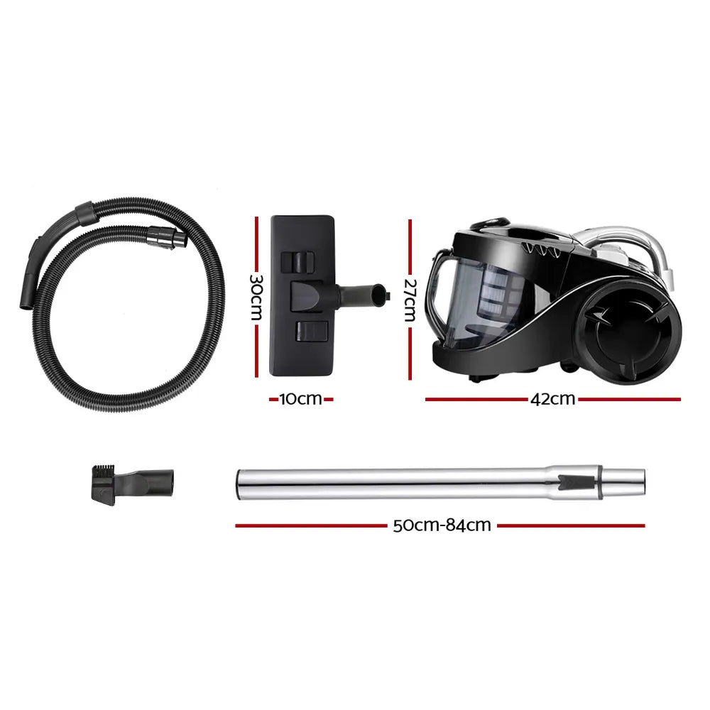 Devanti 2200W Bagless Vacuum Cleaner Black - Image 8
