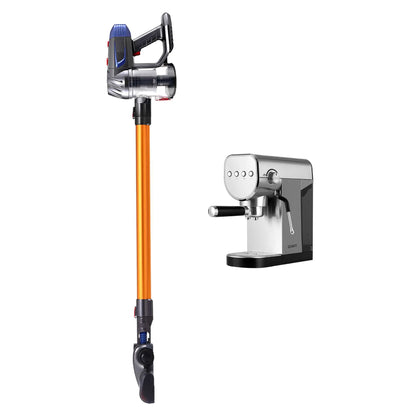 Devanti K7 Cordless Stick Vacuum Cleaner plus Coffee Maker Machine Espresso - Image 3