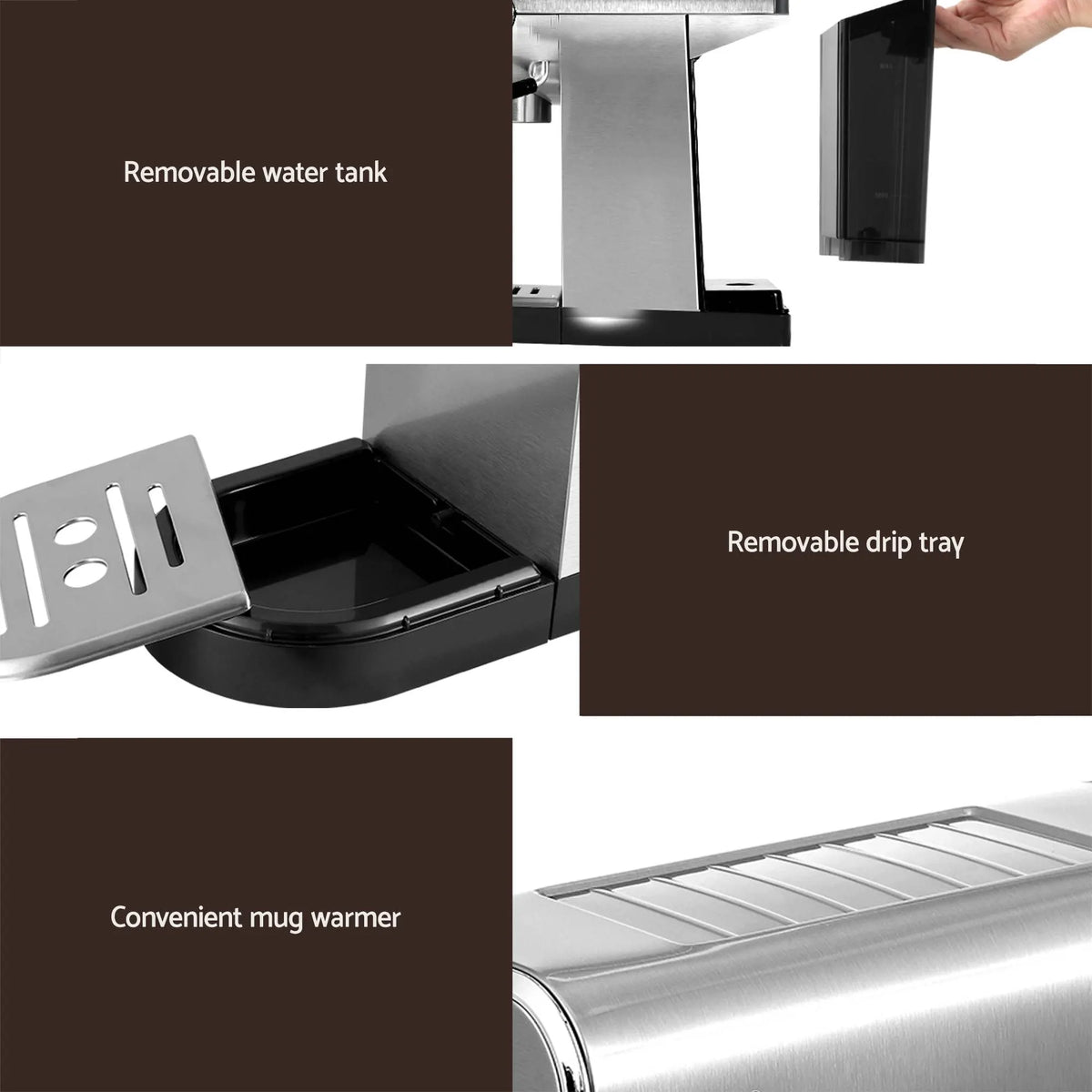 Devanti K7 Cordless Stick Vacuum Cleaner plus Coffee Maker Machine Espresso - Image 6