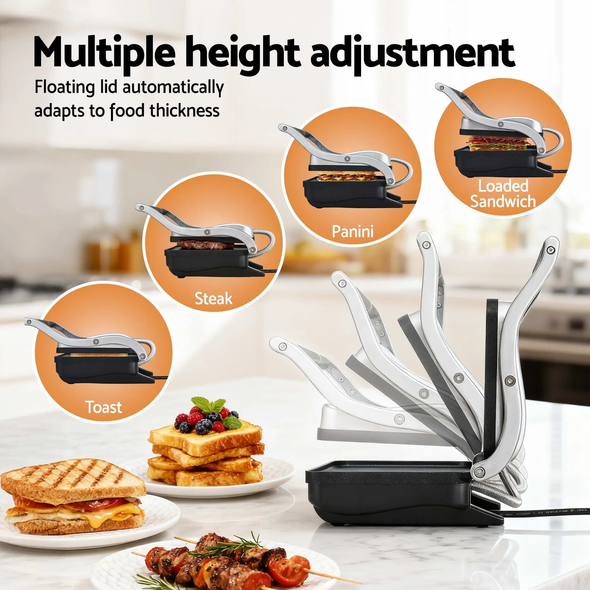 Devanti K7 Cordless Stick Vacuum Cleaner plus Sandwich Maker Panini Press - Image 5