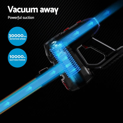 Devanti K7 Cordless Stick Vacuum Cleaner plus Sandwich Maker Panini Press - Image 7