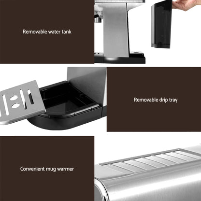 Devanti K7 Cordless Stick Vacuum Cleaner plus Coffee Maker Machine Espresso - Image 6