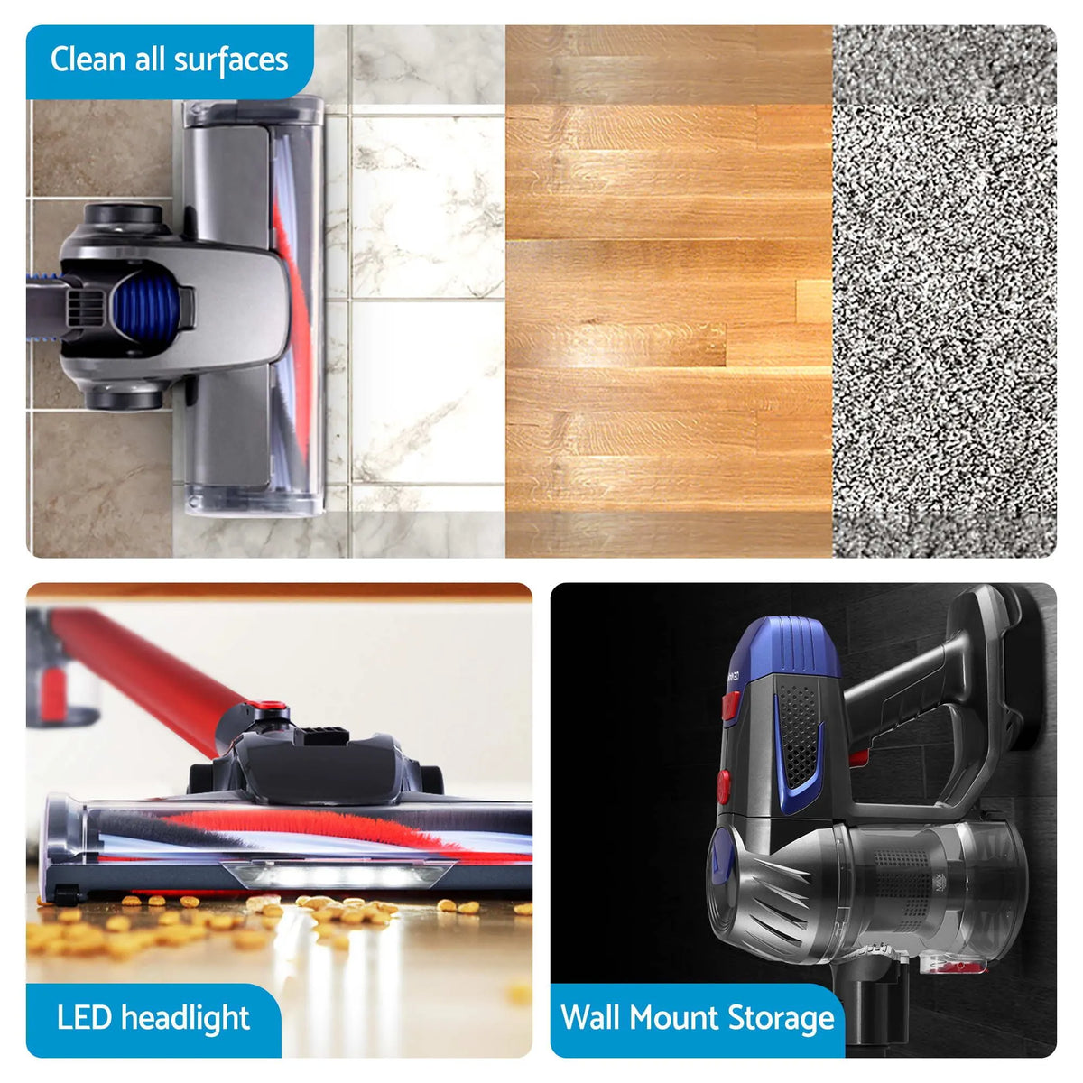 Devanti K7 Cordless Stick Vacuum Cleaner plus Coffee Maker Machine Espresso - Image 8