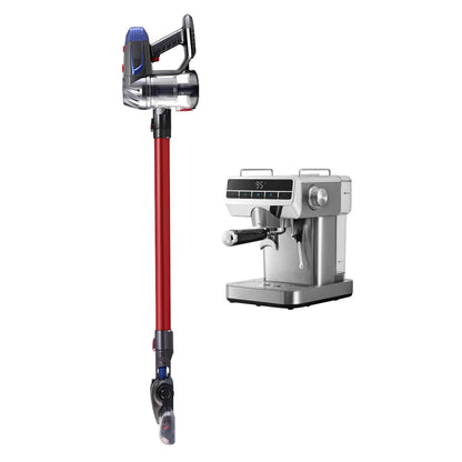 Devanti K7 Cordless Stick Vacuum Cleaner plus Coffee Maker Machine Espresso - Image 3