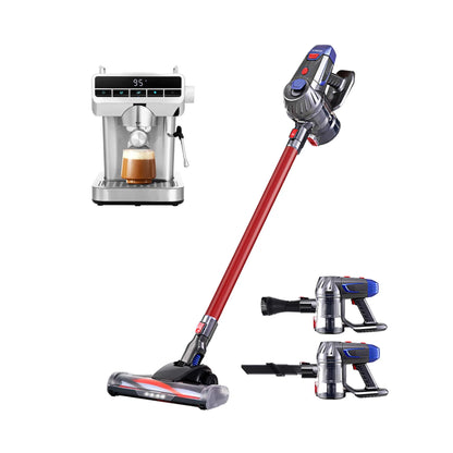 Devanti K7 Cordless Stick Vacuum Cleaner plus Coffee Maker Machine Espresso - Image 9