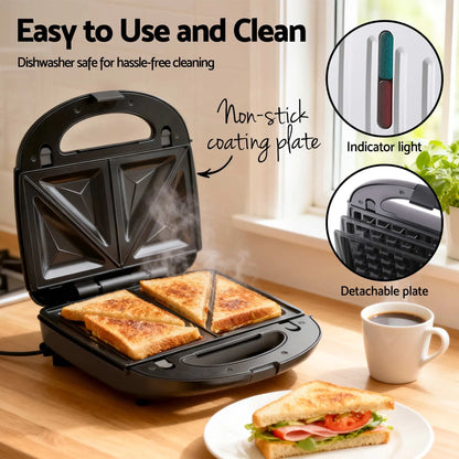 Devanti K7 Cordless Stick Vacuum Cleaner plus 3-in-1 Sandwich Maker - Image 6