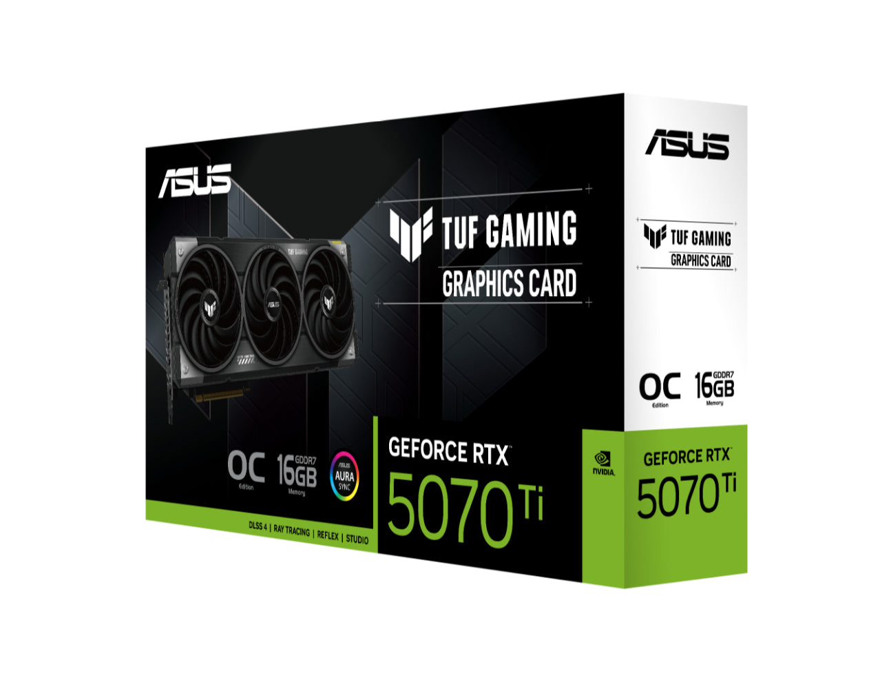 ASUS nVidia GeForce TUF-RTX5070TI-O16G-GAMING RTX5070TI 16GB GDDR7 2588MHz Boost Clock 28 Gbps 25... - Image 2