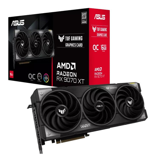 ASUS AMD Radeon TUF-RX9070XT-O16G-GAMING RX 9070 XT OC Edition 16GB GDDR6 Power Connectors 3 x 8...