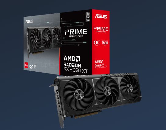ASUS AMD Radeon PRIME-RX9060XT-O16G RX 9060 XT 16GB GDDR6 OC Edition 20 Gbps​ 550W - Video/Graphi...
