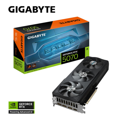 Gigabyte GeForce RTX™ 5070 EAGLE OC SFF 12G, 2587 MHz, CUDA  6144, 28 Gbps, GDDR7, 192 bit, PCI-E...