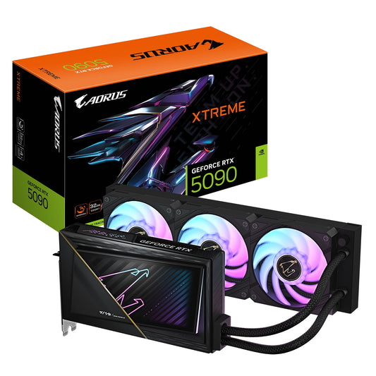 Gigabyte AORUS GeForce RTX™ 5090 XTREME WATERFORCE 32G, 2655 MHz , CUDA 21760, 28 Gbps, GDDR7, 51...
