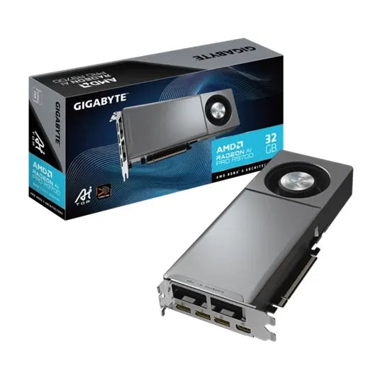 Gigabyte GV-R9700AI TOP-32GD, Radeon AI PRO R9700, 32GB GDDR6, 256 bit,750W, 2920 Boost, PCIe 5.0...