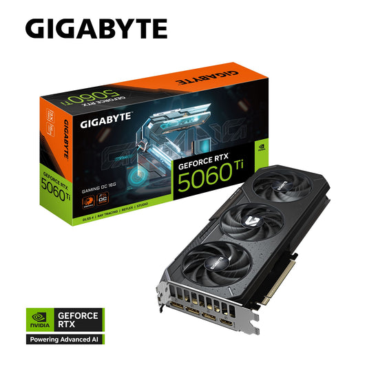 Gigabyte GeForce RTX™ 5060 Ti GAMING OC 16G, 2647 MHz, CUDA TBD, 28 Gbps, GDDR7, 128 bit, PCI-E 5...