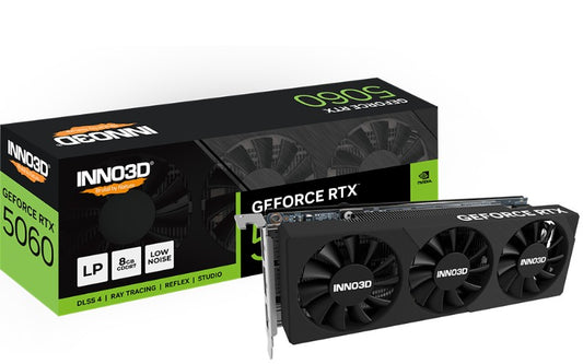 INNO3D nVidia GeForce RTX 5060 LP 8GB GDDR7, 2497MHz Boost Clock, RAM 28Gbps, 3xDP, 1xHDMI 178x69...