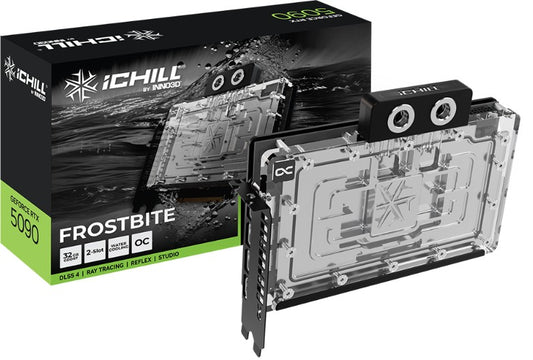 INNO3D nVidia GeForce RTX 5090 ICHILL Frostbite 32GB GDDR7 2467MHz Boost, Full-cover Water Block...