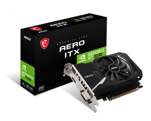 MSI nVidia GeForce GT 1030 AERO ITX 4GD4 OC Video Card, PCI-e 3.0, 1430 MHz Boost Clock, 1x HDMI...