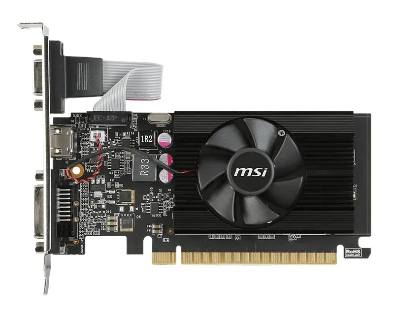 MSI nVidia Geforce GT 710 2GB LP, PCI Express, DDR3, 64bit, 954 Core Clocks, 2048 Memory Size, 16... - Image 3