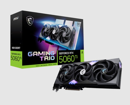 MSI nVidia GeForce RTX™ 5060 Ti 8G GAMING TRIO OC, PCI Express® Gen 5 x 16, Boost: 2647 MHz, CUDA...