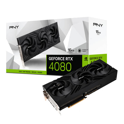 PNY Nvidia GeForce RTX 4080 16GB GDDR6X TF VERTO Triple Fan 9728 Cude Cores 23Gbps 2205/2505 Mhz...