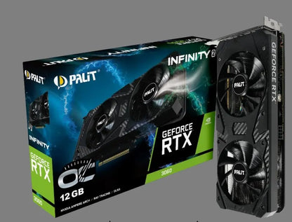 PALIT RTX3060 INFINITY 2 OC 12GB GDDR6 192bit 3-DP HDMI -NE63060U19K9-PG190L - Video/Graphics Cards