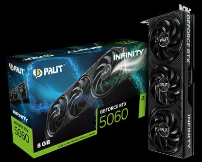 PALIT RTX5060 INFINITY 3 8GB GDDR7 128bit 3-DP HDMI NE75060019P1-GB2063S - Video/Graphics Cards